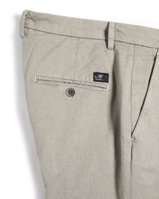 Masons Torino Brushed Twill Chinos Silver 4 5900