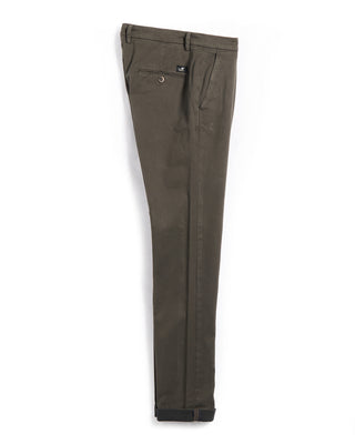 Masons Torino Brushed Twill Chinos Olive Brown 6 5893