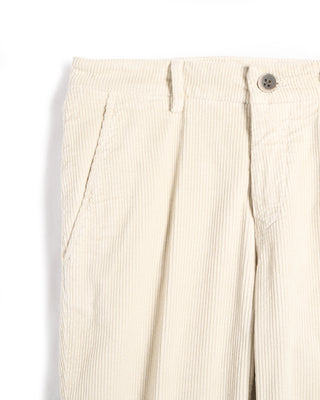 Masons Torino Mid Wale Corduroy Pants Oyster 1 6028