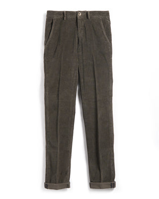 Masons Torino Mid Wale Corduroy Pants Olive Brown 1 5539