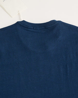 Stefan Brandt Enno Blue Heathered Linen T Shirt Blue 5 1873