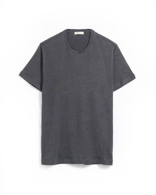 Stefan Brandt Enno Grey Heathered Linen T Shirt Grey 6469
