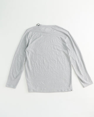 Phil Petter Long Sleeve Chest Pocket Linen Shirt Grey  4