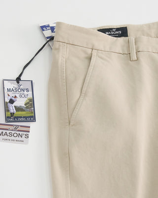 Masons Torino Jersey Signature Twill Stretch Casual Pants Beige 1 3