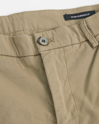 Masons Torino Style Solid Shorts Khaki 1 1