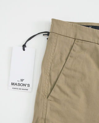 Masons Torino Style Solid Shorts Khaki 1 3