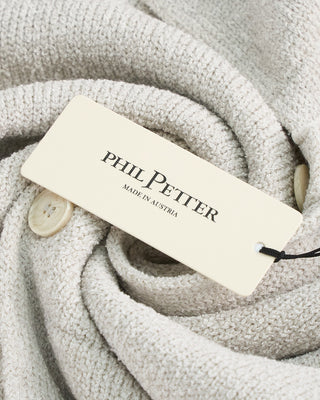 Phil Petter Marled Two Tone Knit Cardigan Ivory  5