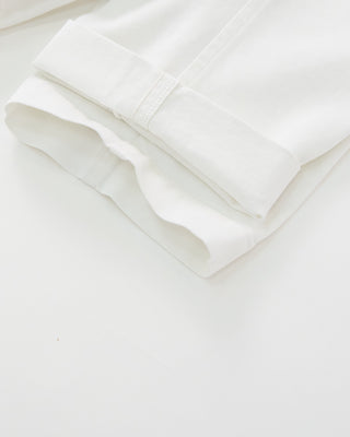 Masons Torino Jersey Signature Twill Stretch Casual Pants White 1