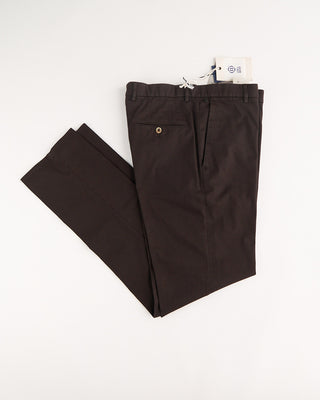 GTA Moda Cotton Flax Stretch Chinos Brown 1 1333