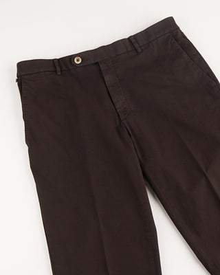 GTA Moda Cotton Flax Stretch Chinos Brown 5 1329