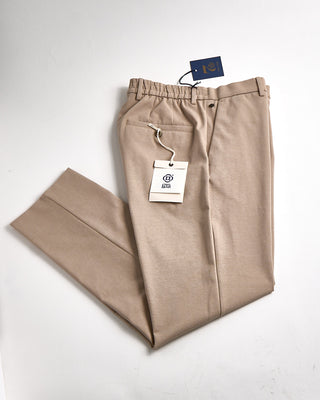 GTA Moda Cotton Stretch Luxury Casual Pants Beige 9220