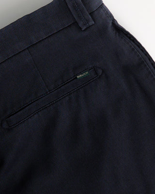 Berwich Midnight Navy Chaia Relaxed Fit Frosted Wool Trousers Navy 11