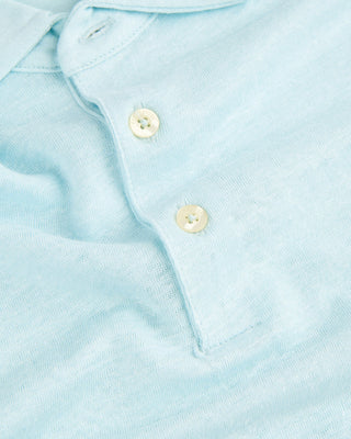 Phil Petter 100% Linen Polo Seafoam 3 1567