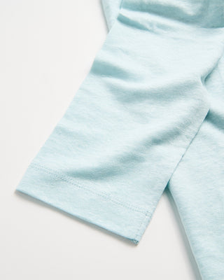 Phil Petter 3 Button Banded Collar Linen Henley Seafoam 3 117