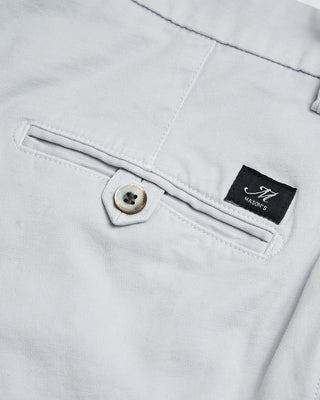 Masons Signature Jersey Torino Stretch Cotton Pants Silver 71