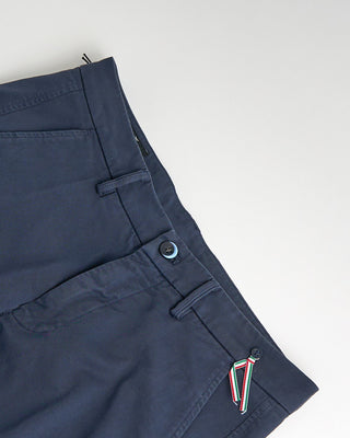 Masons Signature Jersey Torino Stretch Cotton Pants Navy 857