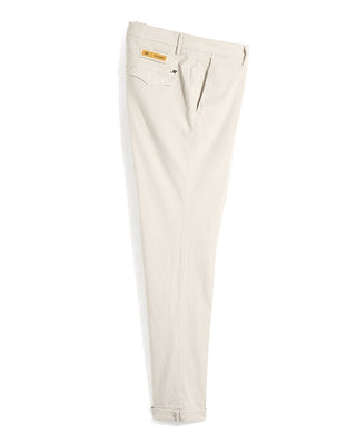 Masons Cotton  Silk Stretch Luxe Chino Pant Off White 4 10423