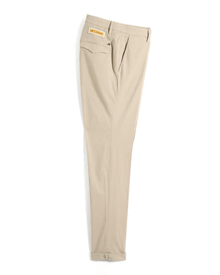Masons Cotton  Silk Stretch Luxe Chino Pant Taupe 12 10417