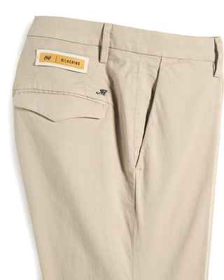 Masons Cotton  Silk Stretch Luxe Chino Pant Taupe 13 10418
