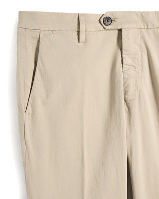 Masons Cotton  Silk Stretch Luxe Chino Pant Taupe 6 10414
