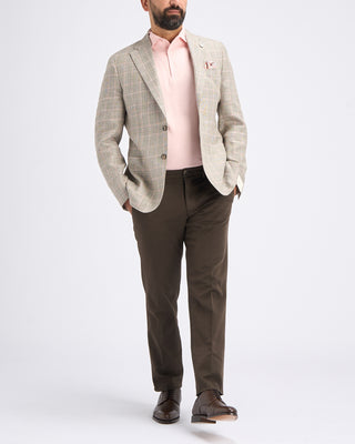 Masons Cotton Stretch Soft Touch Pant Chocolate 2 10936