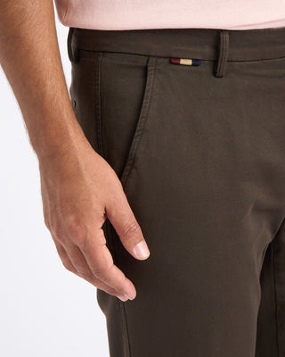 Masons Cotton Stretch Soft Touch Pant Chocolate 3 10931