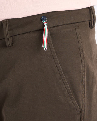 Masons Cotton Stretch Soft Touch Pant Chocolate 4 10930
