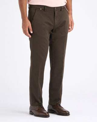 Masons Cotton Stretch Soft Touch Pant Chocolate 9 10933