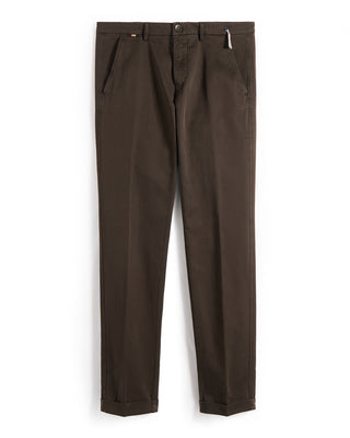 Masons Cotton Stretch Soft Touch Pant Chocolate 9 9397