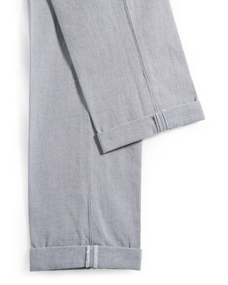 Masons Cotton Stretch Basketweave Print Pant Light Blue 7 9408