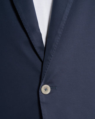 Stefan Brandt Luxury Cotton Stretch Sweater Blazer Navy 5 6548