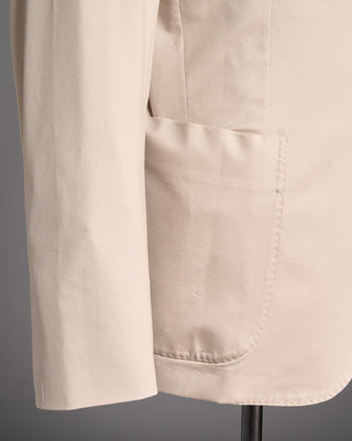 Stefan Brandt Luxury Cotton Stretch Sweater Blazer Tan 6 6539