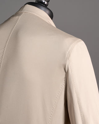 Stefan Brandt Luxury Cotton Stretch Sweater Blazer Tan 7 6544