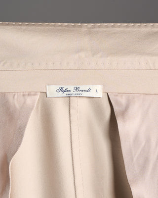 Stefan Brandt Luxury Cotton Stretch Sweater Blazer Tan 8 6543