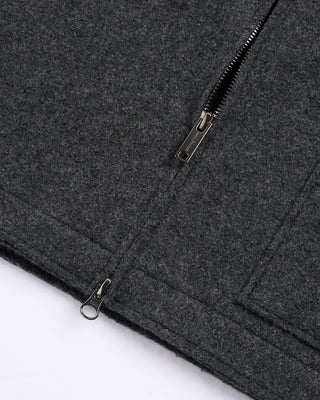 4 Phil Petter Boiled Wool Zipper Vest Grey 83