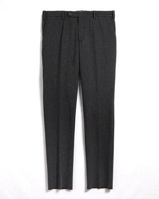 GTA Moda Technical Cotton Jersey Stretch Tailored Trousers Charcoal 1405