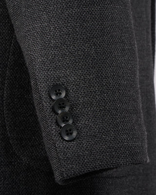 Jack Victor Charcoal Wool Stretch Pique Hampton Blazer Charcoal 7 2251