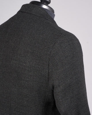 Jack Victor Charcoal Wool Stretch Pique Hampton Blazer Charcoal 8 2255
