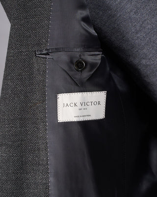 Jack Victor Charcoal Wool Stretch Pique Hampton Blazer Charcoal 9 2257
