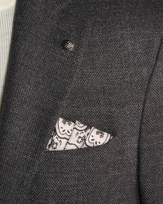 Jack Victor Charcoal Wool Stretch Pique Hampton Blazer Charcoal 4 6500