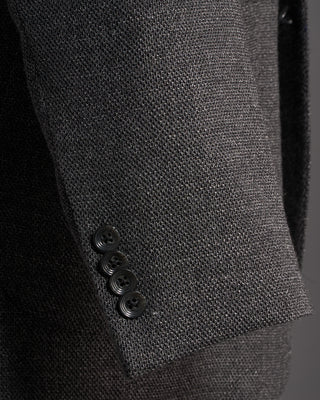Jack Victor Charcoal Wool Stretch Pique Hampton Blazer Charcoal 6 6498