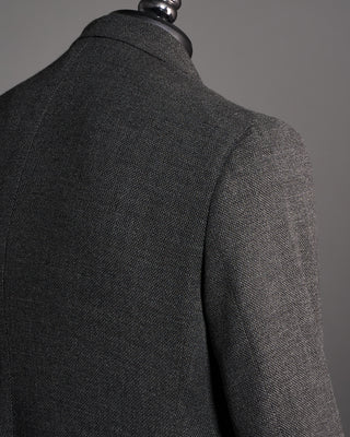 Jack Victor Charcoal Wool Stretch Pique Hampton Blazer Charcoal 7 6497