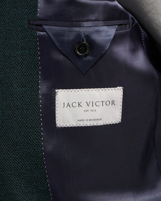 Jack Victor Emerald Green Wool Stretch Pique Hampton Sport Jacket Green 10 6327