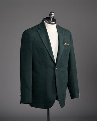 Jack Victor Emerald Green Wool Stretch Pique Hampton Sport Jacket Green 3 6325