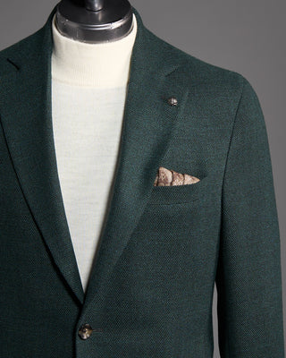 Jack Victor Emerald Green Wool Stretch Pique Hampton Sport Jacket Green 4 6332
