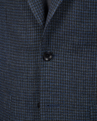 Jack Victor Black  White Prince Of Wales Wool Viscose Stretch Hampton Sport Jacket Black  White 4 2244