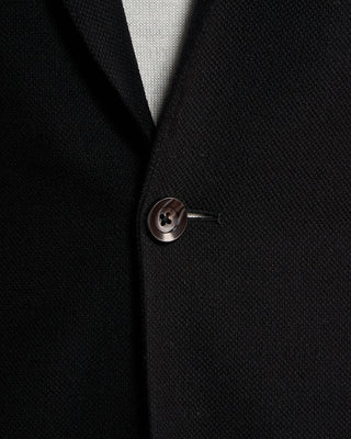 Jack Victor Black Hopsack Comfortwear Hampton Fit Blazer Black 7 6336