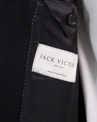 Jack Victor Black Hopsack Comfortwear Hampton Fit Blazer Black  5