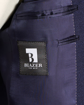 Jack Victor Navy Hopsack Comfortwear Hampton Fit Blazer Navy 12 6537