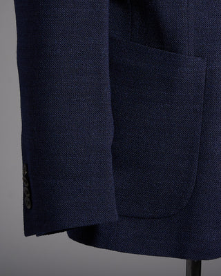 Jack Victor Navy Hopsack Comfortwear Hampton Fit Blazer Navy 6287